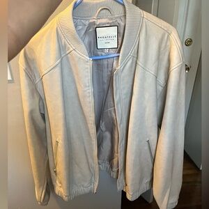 Bagatelle Faux Leather Bomber Jacket